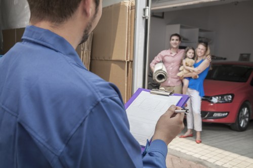 Household belongings placed in short-term storage in Stratford