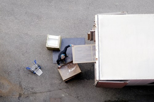Organized office storage setup in a Stratford workspace