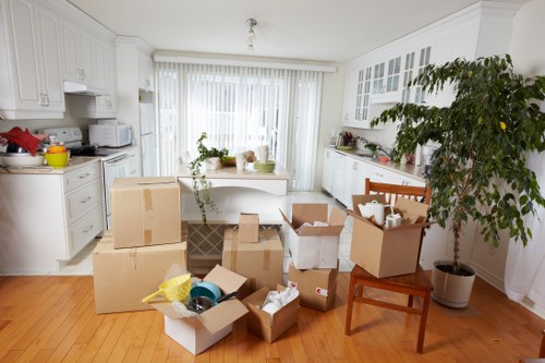 Organized storage boxes for Stratford students moving accommodation