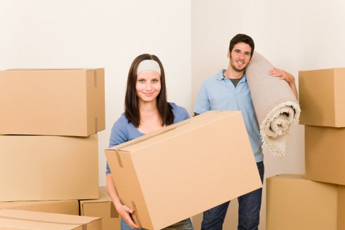 A smooth house removals service in Stratford with organized moving day setup