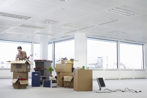 Well-packed storage unit with household items